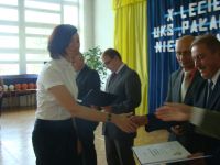 gratulacje dla P. Marzeny Malangiewicz - Dyrektora ZPO w Nieborowie